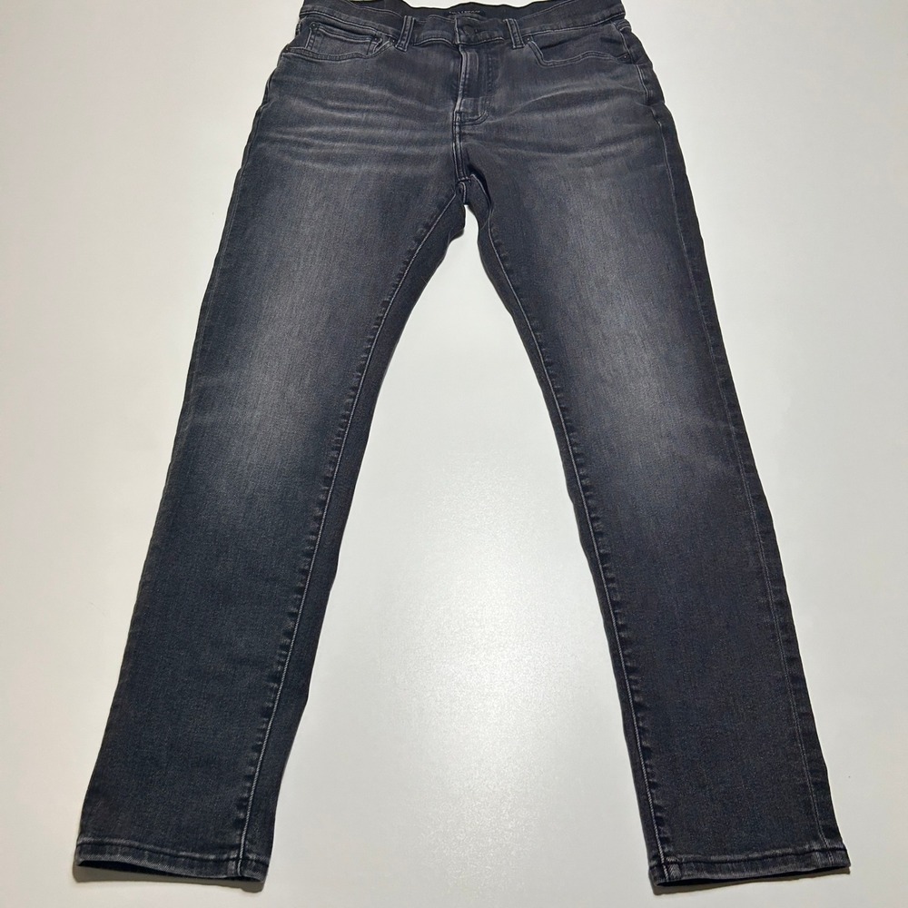 Lucky Brand Mens Gray Denim Jeans W32 L32 Charcoal Faded Wash Classic Fit